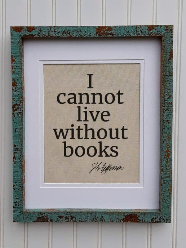 I Cannot Live Without Books Canvas Print