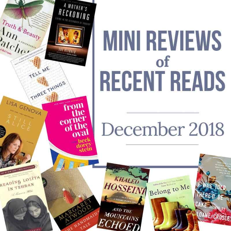 Mini Reviews of Recent Reads: December 2018