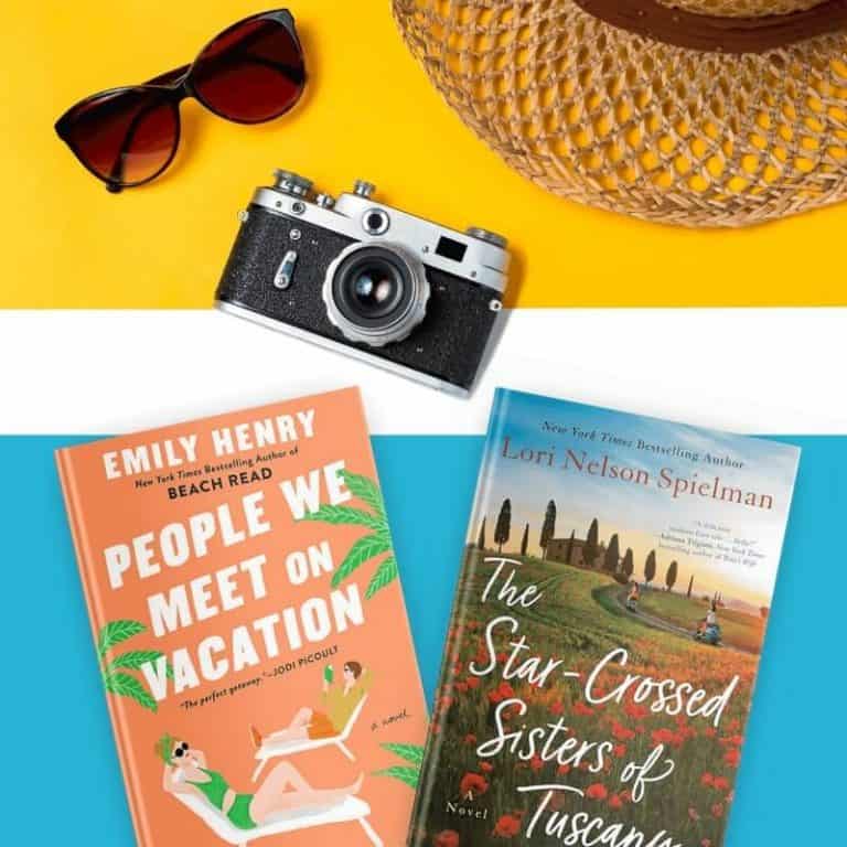 Books about travel, including People We Meet on Vacation and The Star-Crossed Sisters of Tuscany