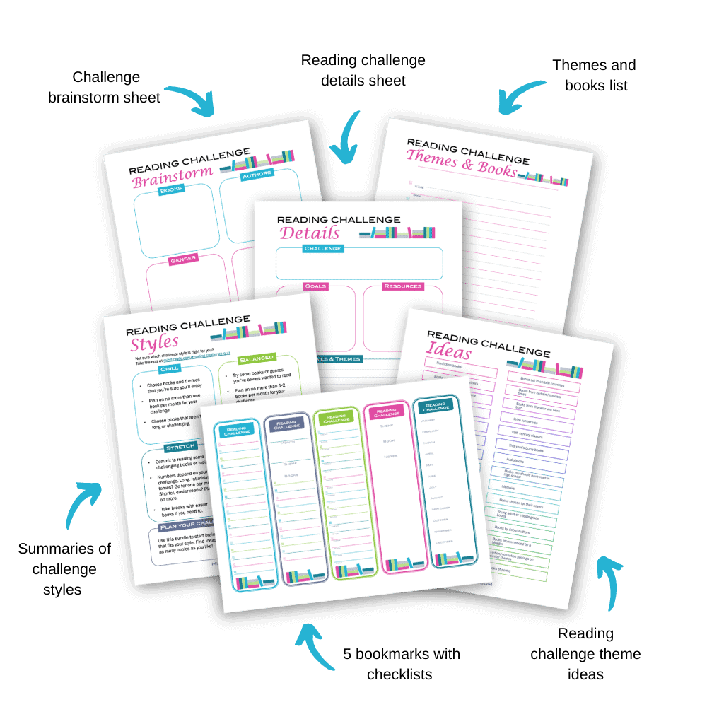 Preview of Reading Challenge Bundle with details