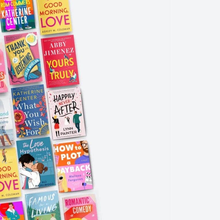 Book covers of workplace romance novels.