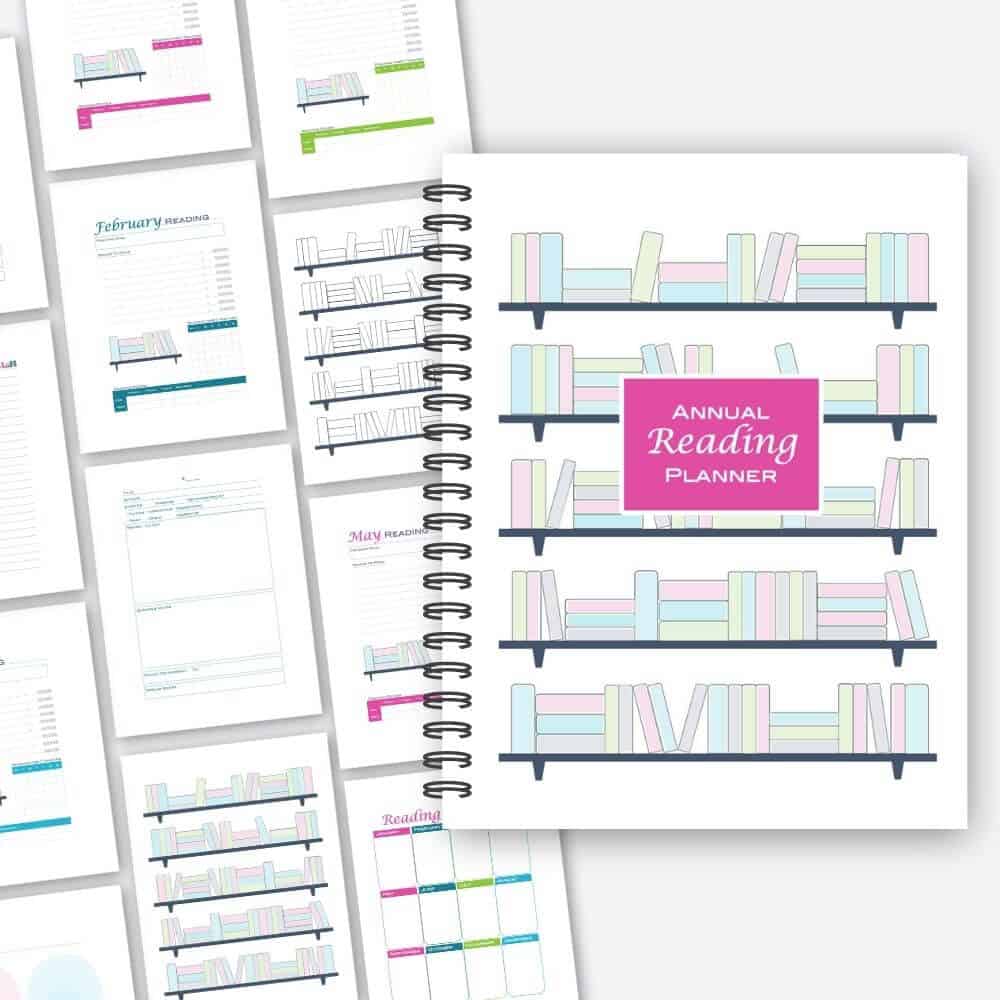 Preview of the Annual Reading Planner cover and pages.